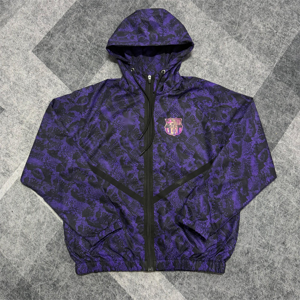 2026-27 Barcelona Black Purple Casual Windbreaker S-2XL