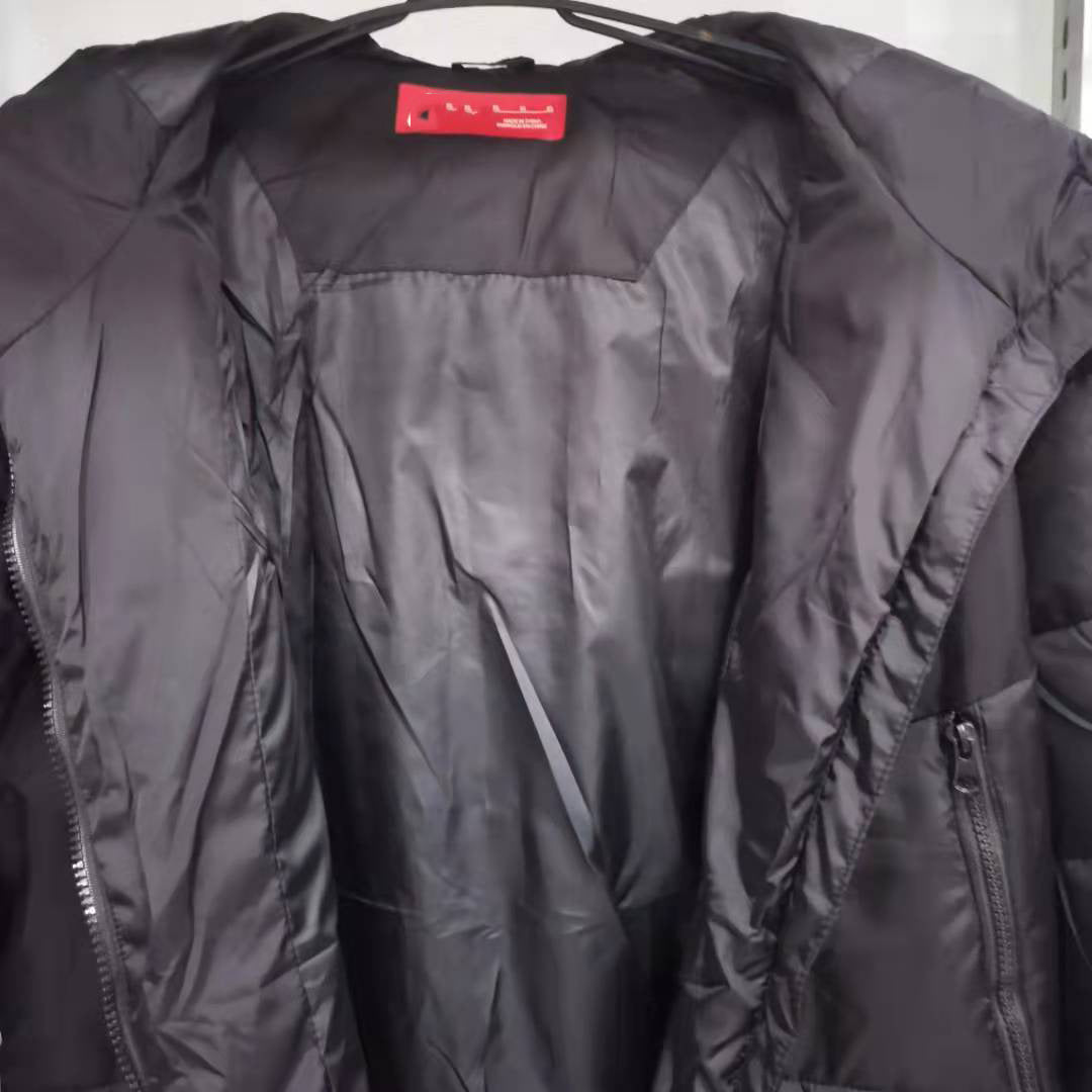 2021 Barcelona gold label black cotton-padded jacket S-2XL