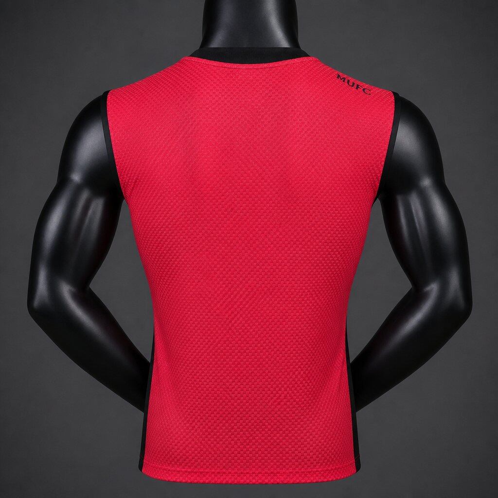 2026-27 Manchester United Red with Black Vest Player S-3XL