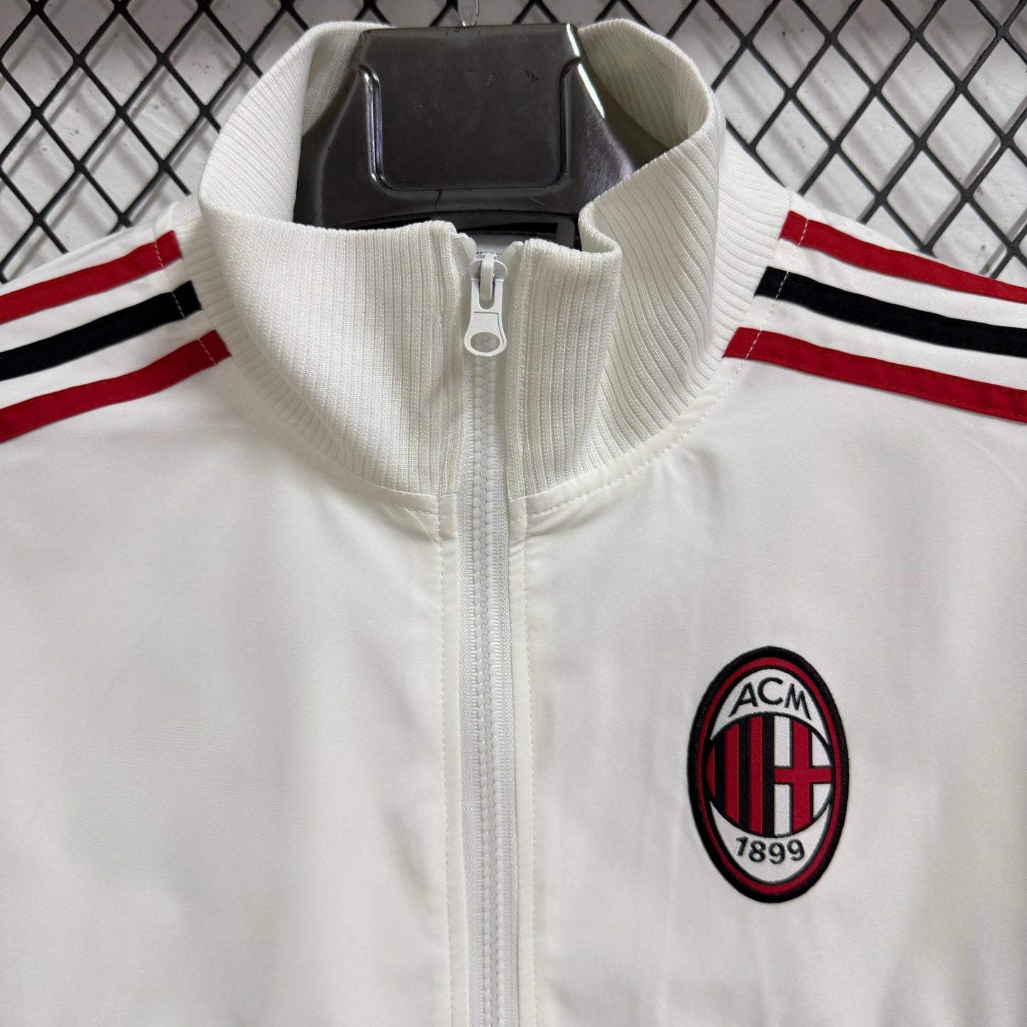 2025-26 AC Milan White Retro Casual Waterproof Windbreaker S-2XL