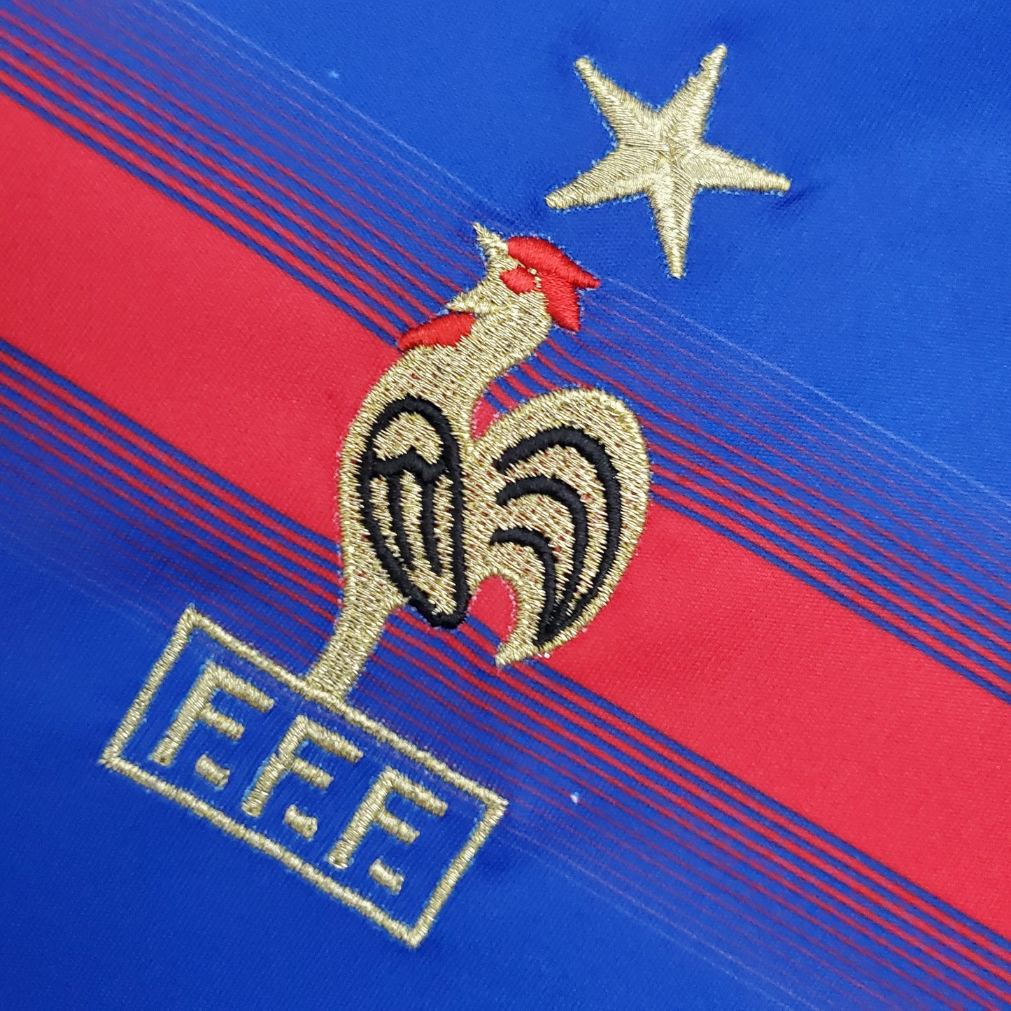 Camiseta retro de casa de Francia 2004, talla S-2XL