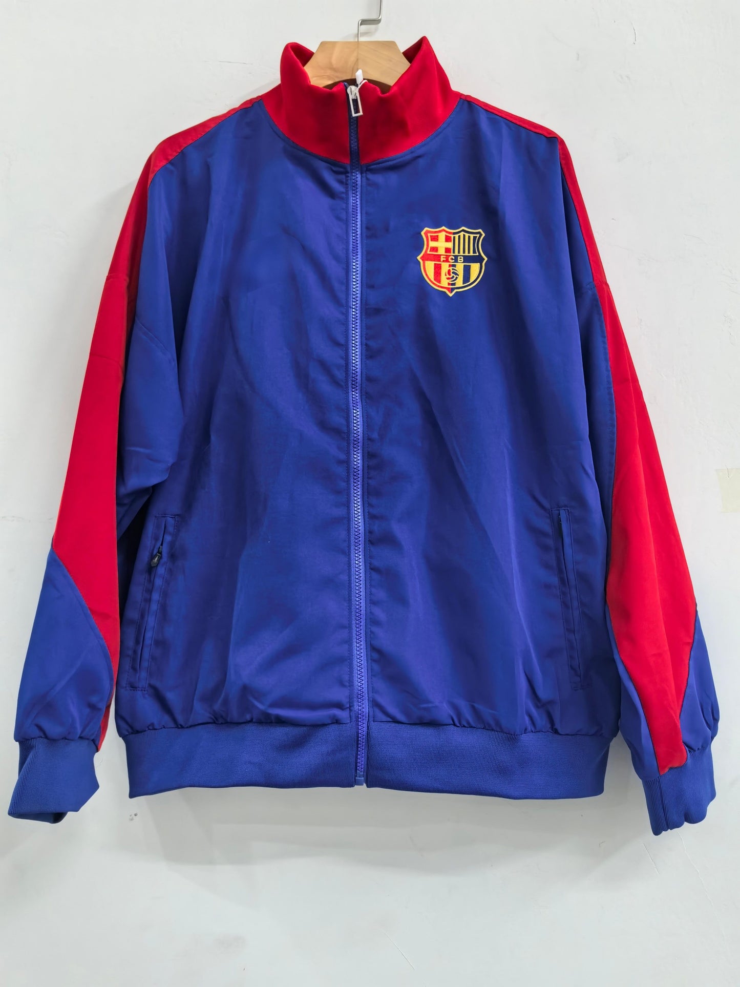 2025-26 Barcelona Blauer Dicker Bestickter Windbreaker S-2XL