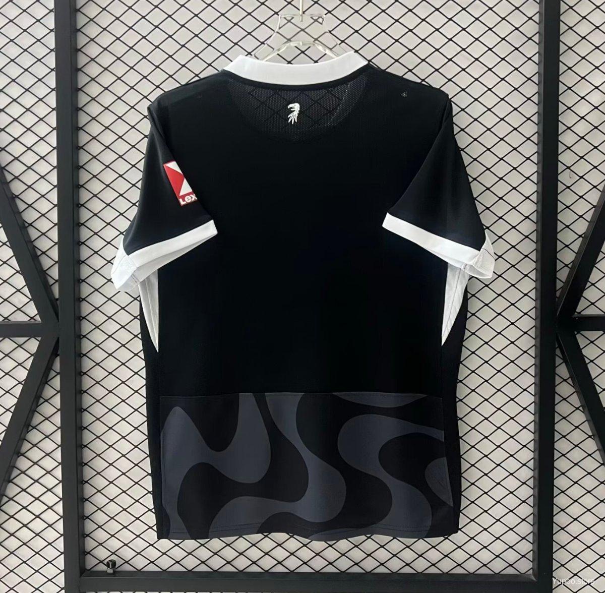 2025-26 Freiburg Visitante Camiseta Negra S-4XL