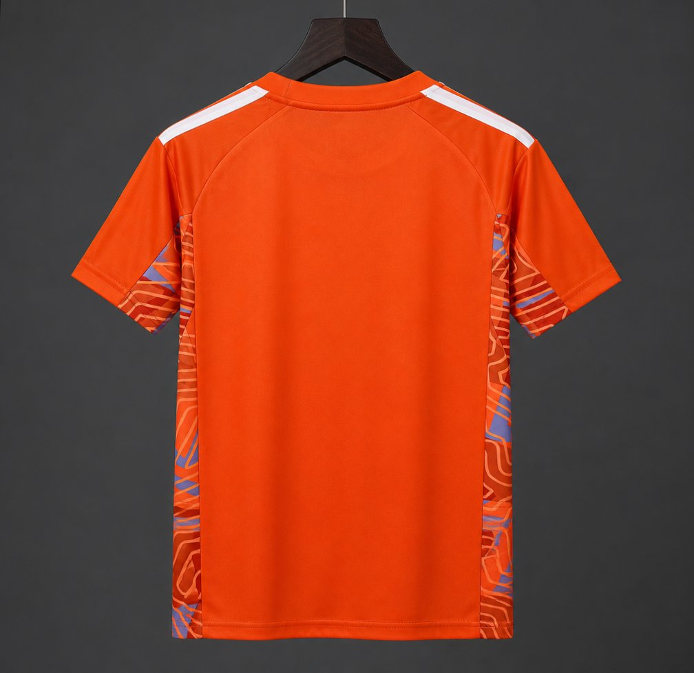2026-27 Juventus Orange with Abstract Maze Pattern Goalkeeper S-2XL