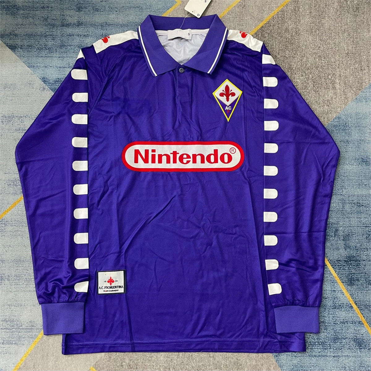 1998-99 Fiorentina Home Retro Long Sleeve S-2XL