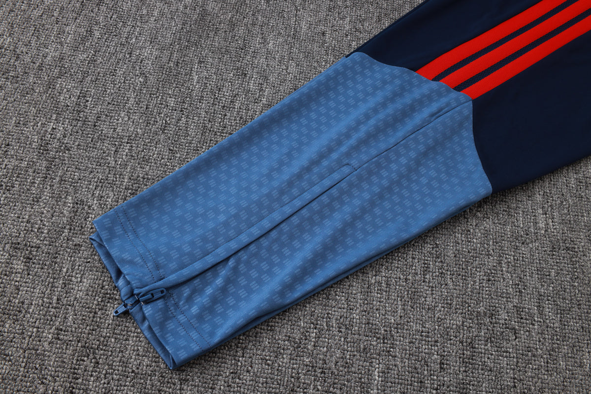 2026-27 Bayern Munich Half Zip Blue Training Suit Adults Or Children
