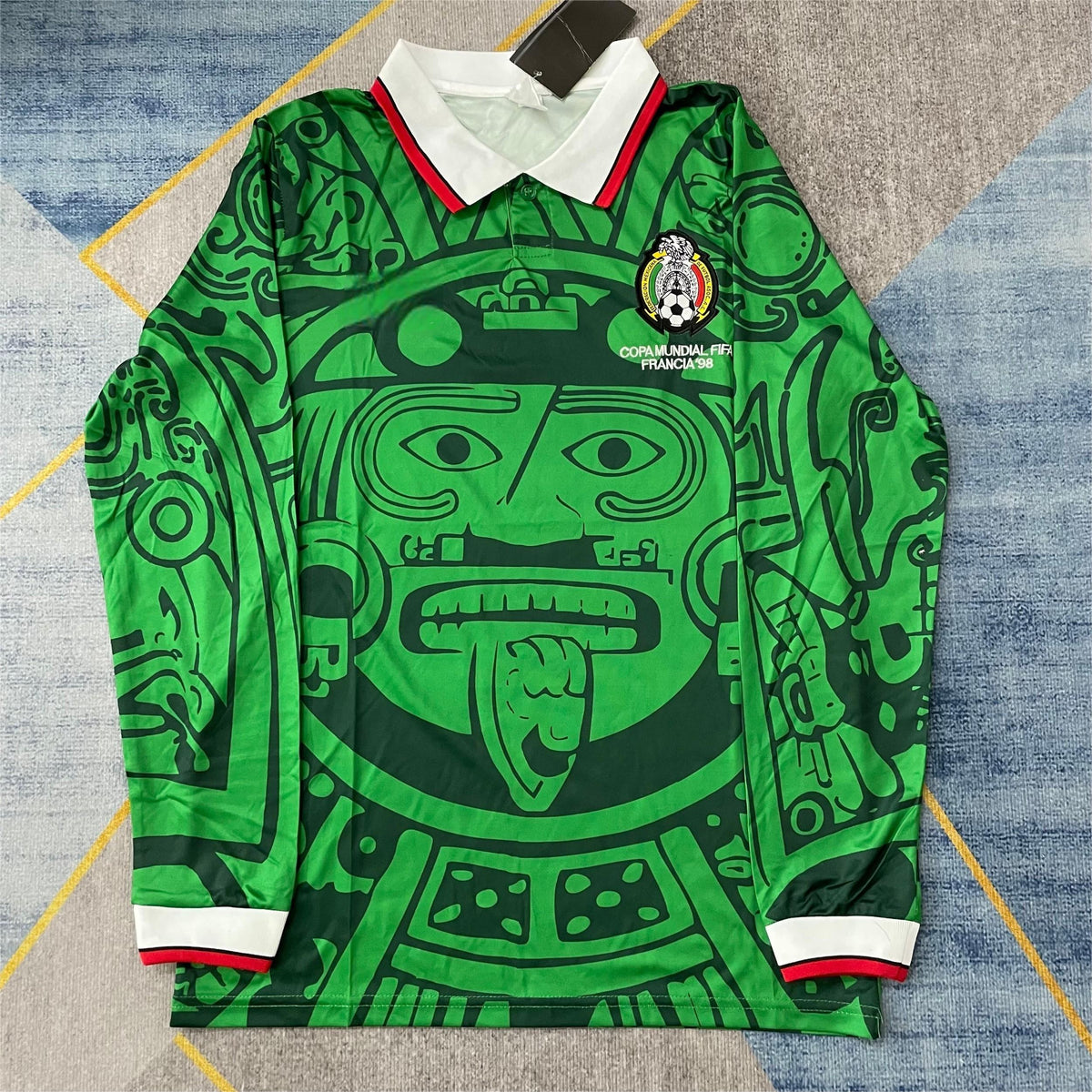1998 Mexico Home Retro Long Sleeve S-2XL