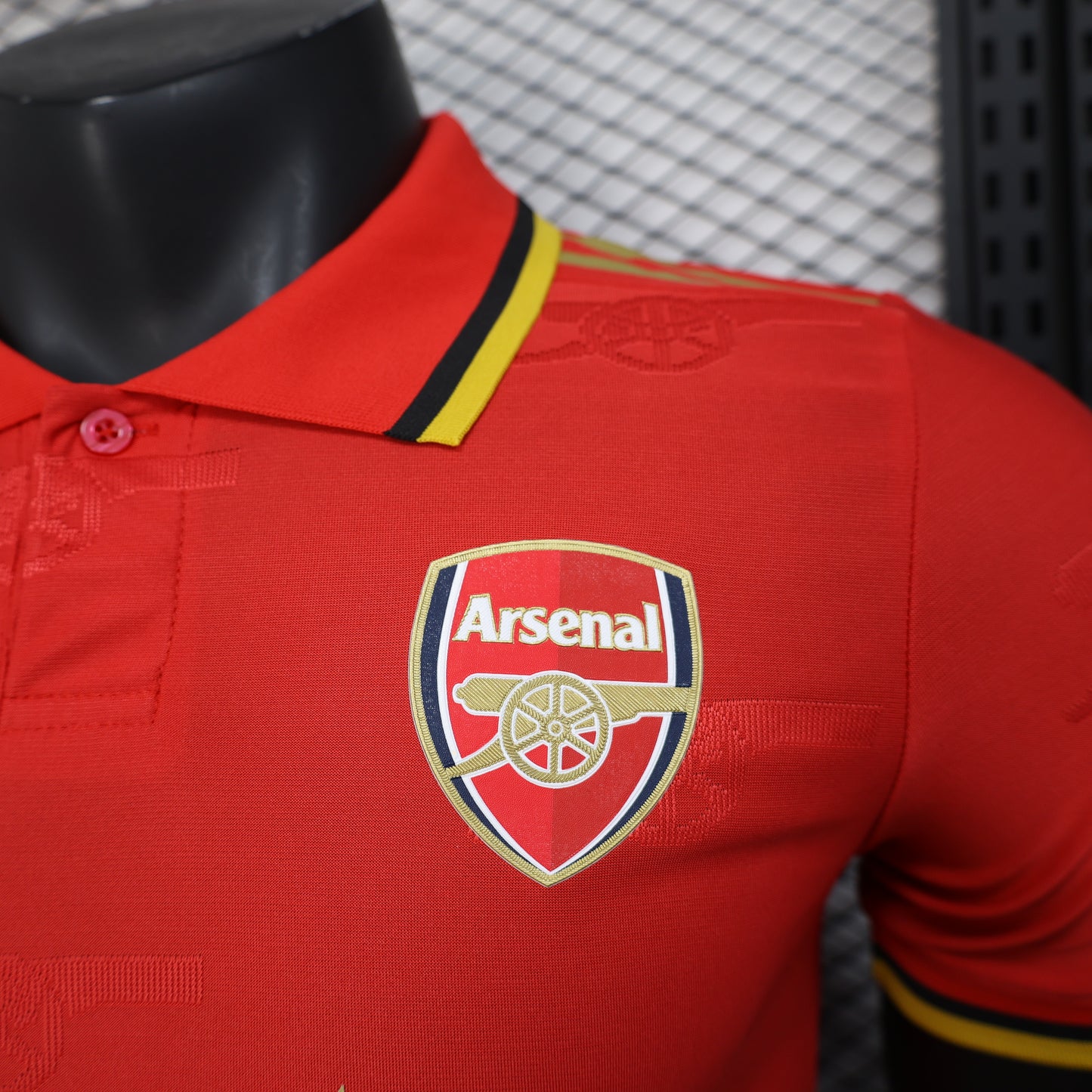2025-26 Arsenal Special Red Polo Player Size S-2XL