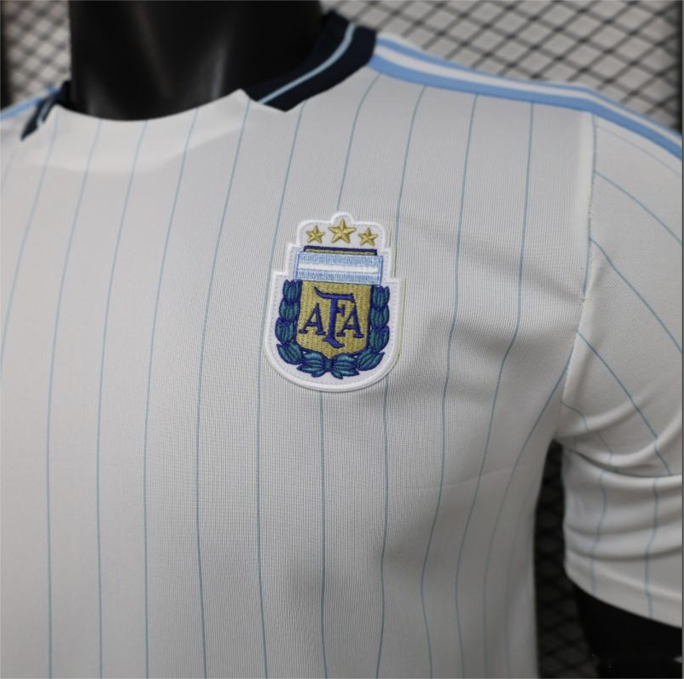 2026 Argentinien Weiß Terrassen-Icons Spielerversion S-2XL