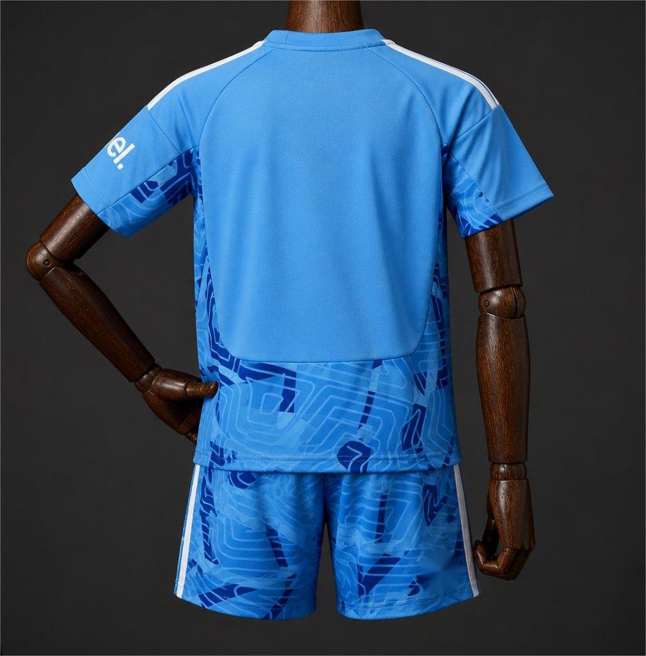 2026-27 Arsenal Away Blue Goalkeeper Kids Size 16-28