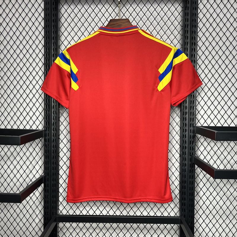 Camiseta retro de visitante de Colombia de 1990, talla S-2XL