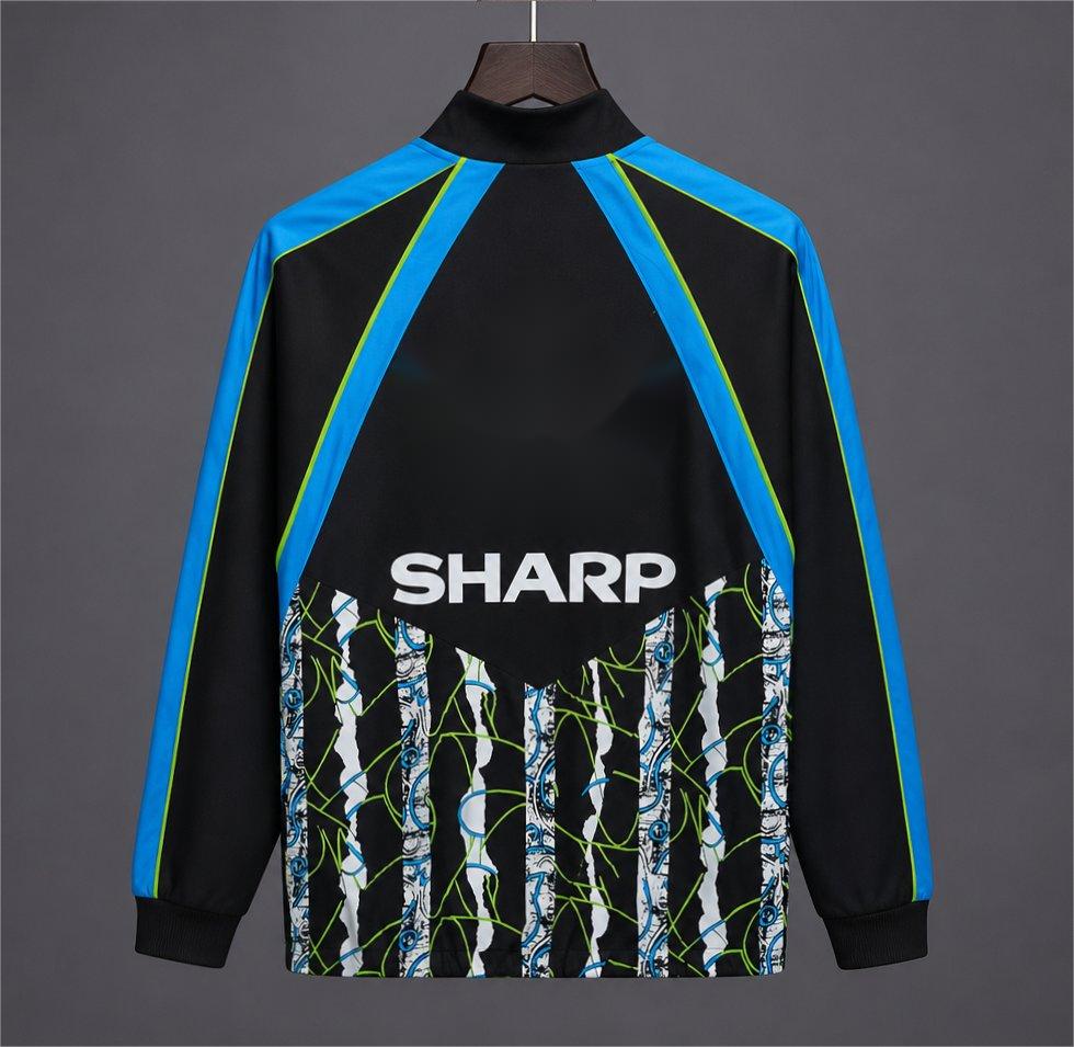 2026-27 Manchester United Black Blue 1990-92 Bringback Track Jacket S-3XL