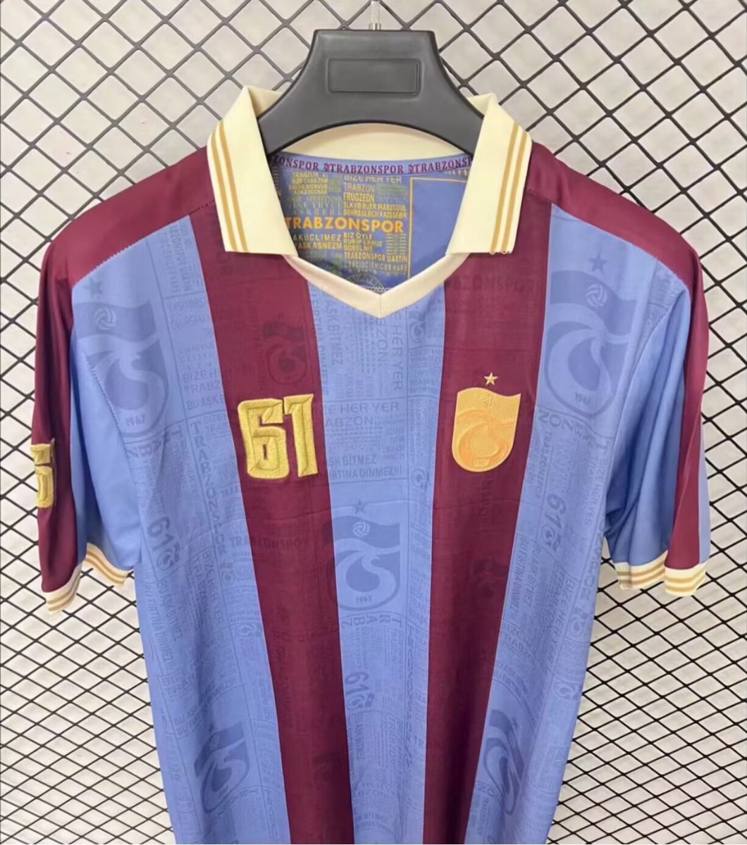 2026-27 Trabzonspor Retro-Inspired Taraftar Premium Burgundy Blue S-4XL