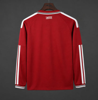 2026-27 Manchester United Home Red with White Stripes Long Sleeve S-4XL