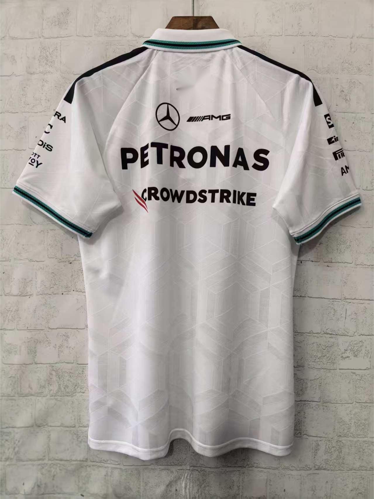2026 F1 Mercedes Polo White Racing Suit S-5XL