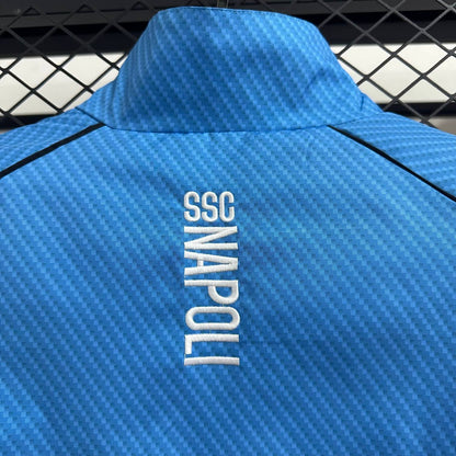 Cortavientos impermeable azul Napoli 2026-27 S-2XL