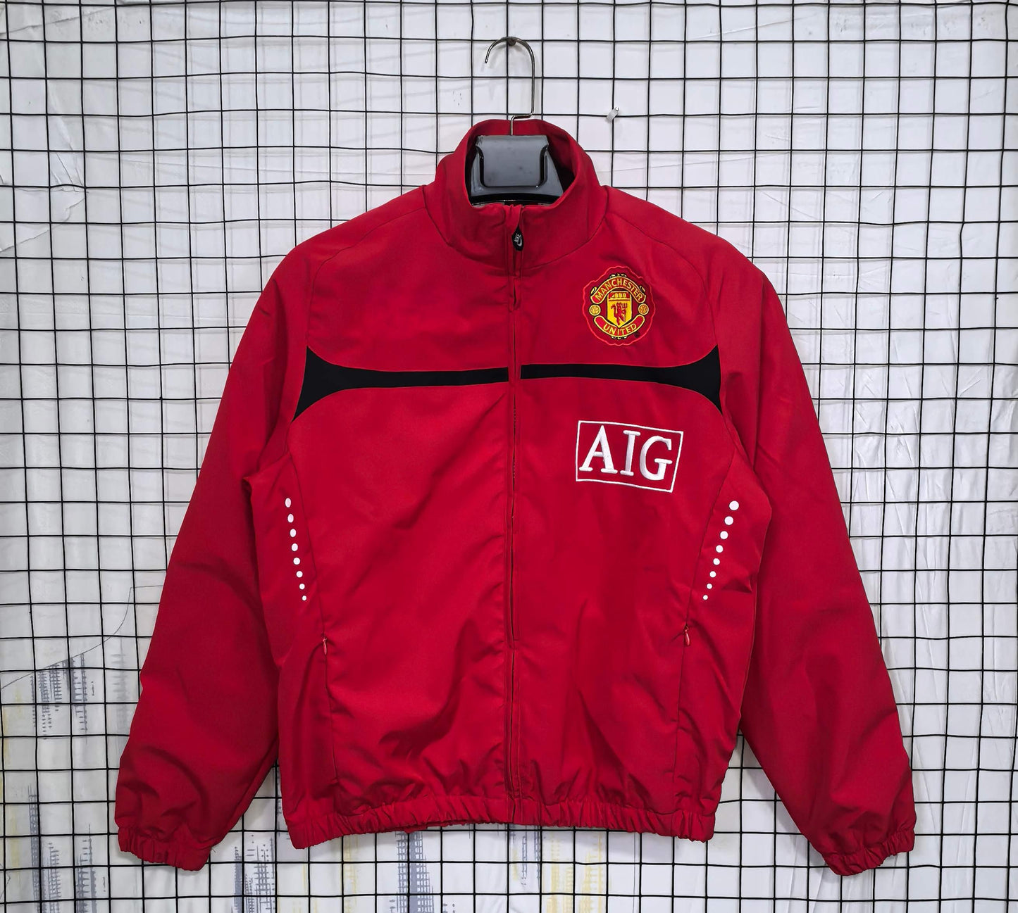 2025-26 Manchester United Red Waterproof Windbreaker S-2XL