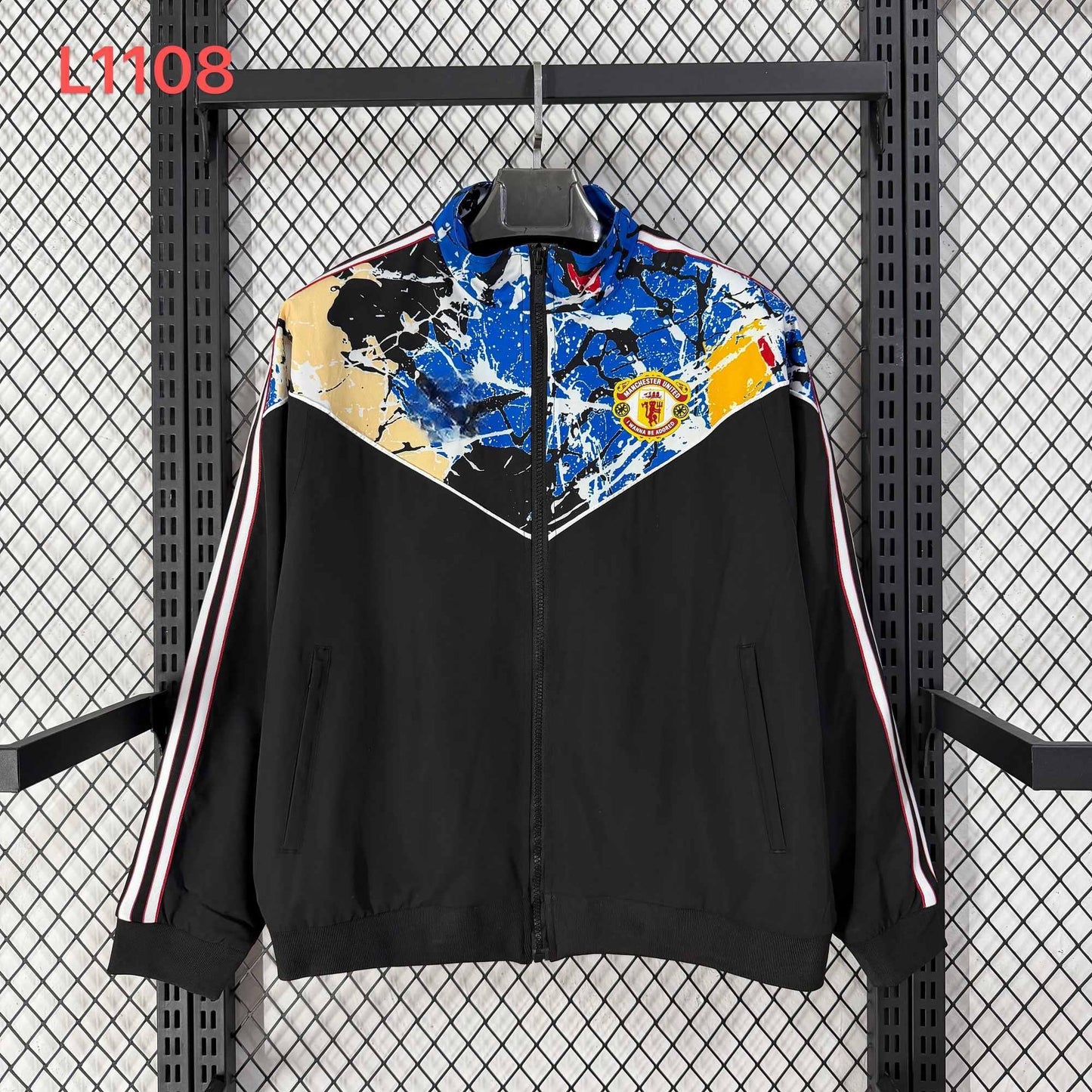 2025-26 Manchester United Stone Roses Band Collaboration Waterproof Windbreaker S-2XL