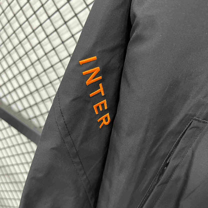2025-26 Inter Mailand schwarz-grauer wasserdichter Windbreaker S-2XL