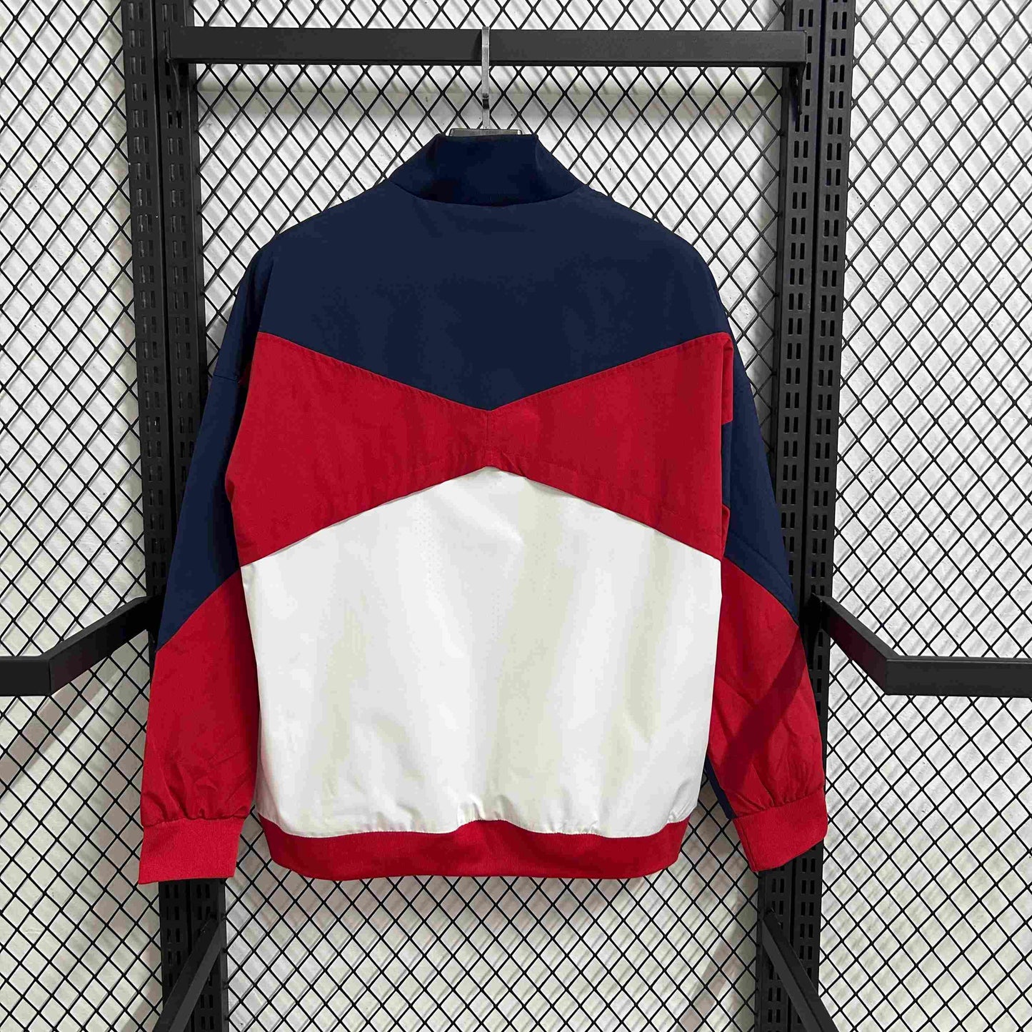 2025-26 Paris weiß-roter wasserdichter Windbreaker S-2XL