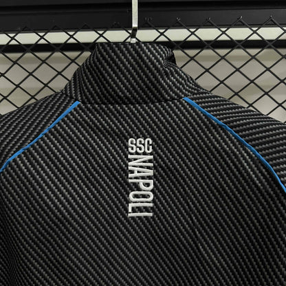 2026-27 Napoli Black Waterproof Windbreaker S-2XL