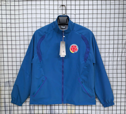 Cortavientos impermeable azul Colombia 2026 S-2XL