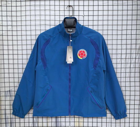 2026 Kolumbien Blau Wasserdichte Windjacke S-2XL
