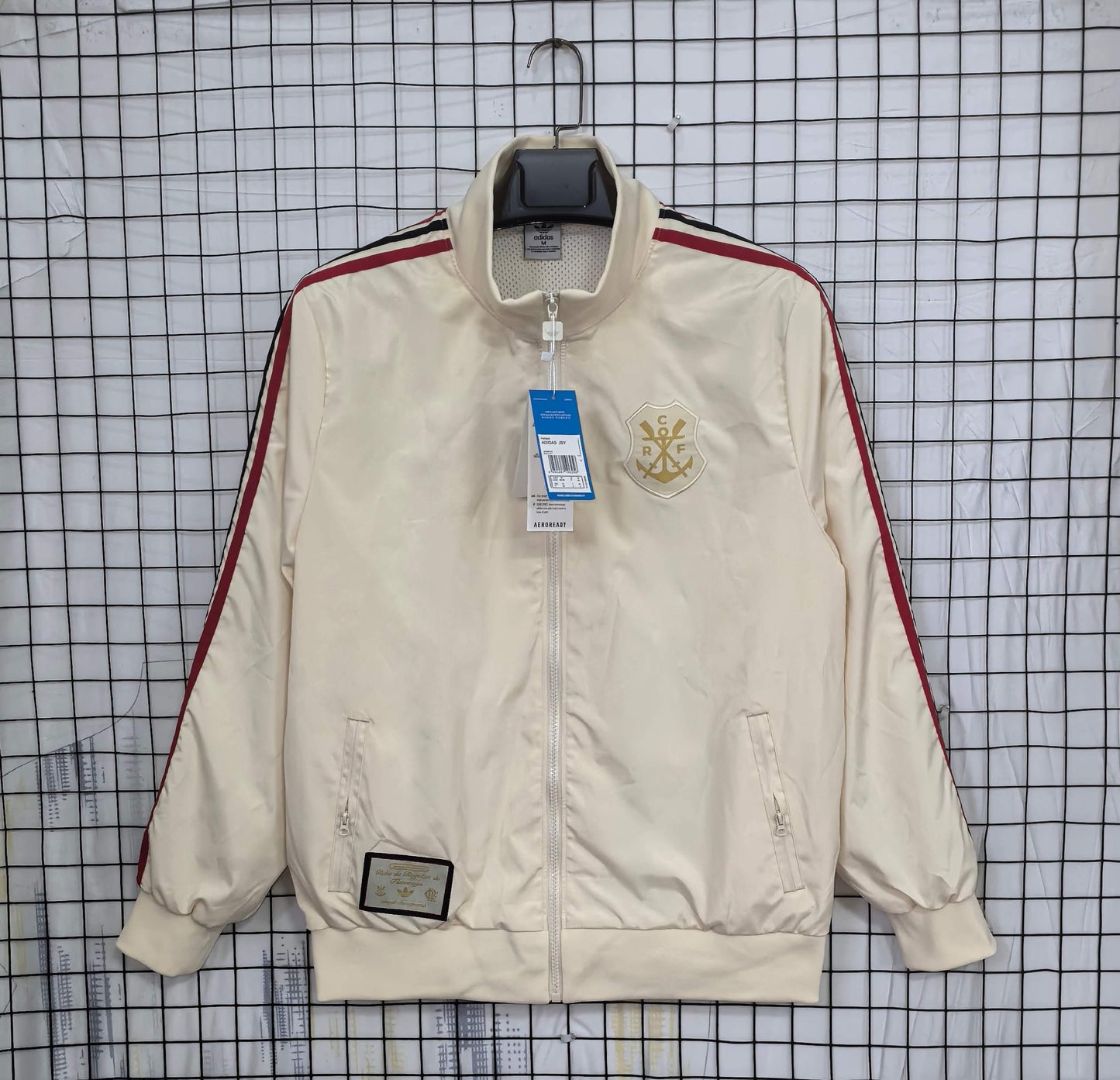 2025-26 Flamengo Beige Waterproof Windbreaker S-2XL