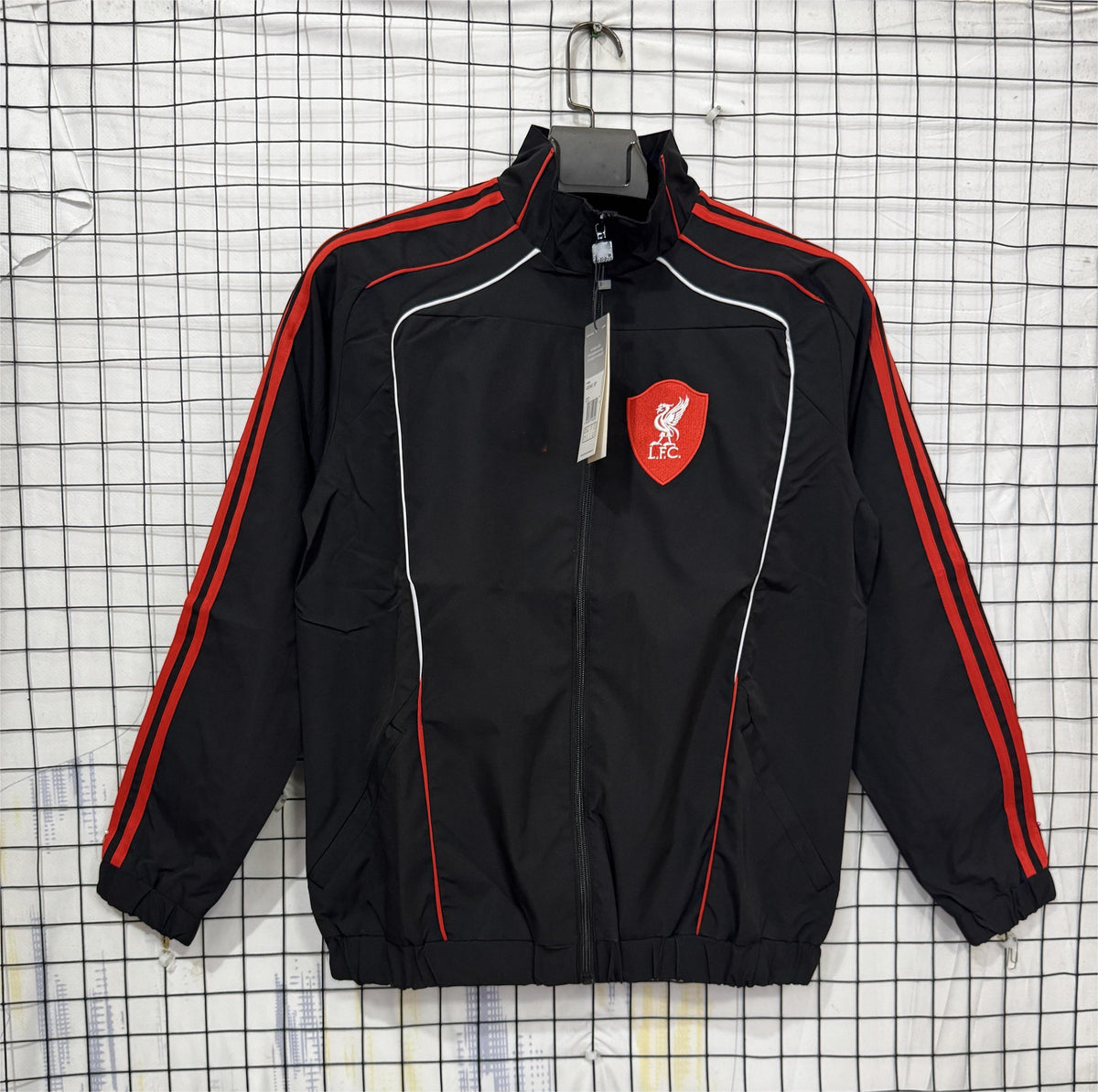 2025-26 Liverpool Black Windbreaker S-2XL