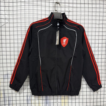 2025-26 Liverpool Black Windbreaker S-2XL