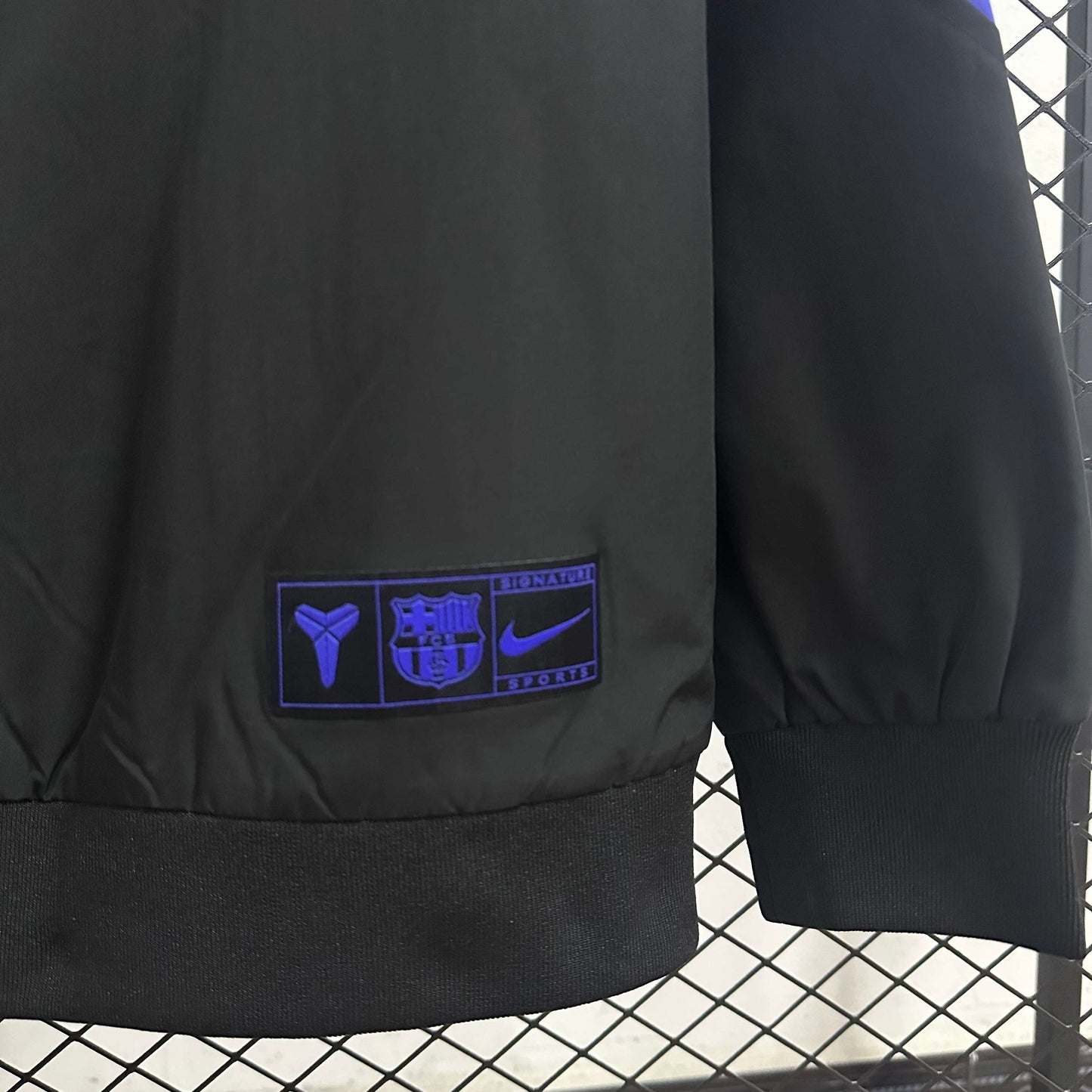 2025-26 Barcelona Co-branded Black and Purple Windbreaker S-2XL