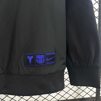 2025-26 Barcelona Co-branded Black and Purple Windbreaker S-2XL