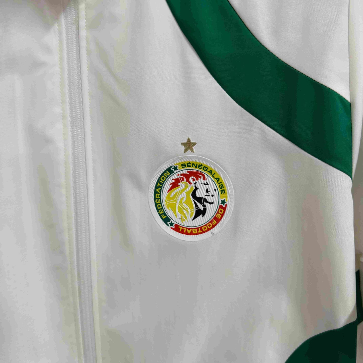 Cortavientos impermeable blanco de entrenamiento de Senegal 2025-26 S-2XL