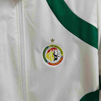 Cortavientos impermeable blanco de entrenamiento de Senegal 2025-26 S-2XL