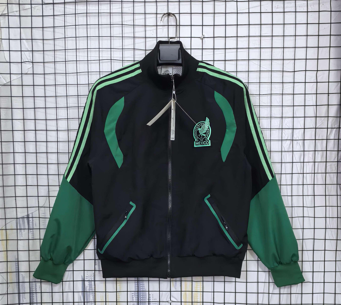 2026 Mexico Black Waterproof Windbreaker S-2XL
