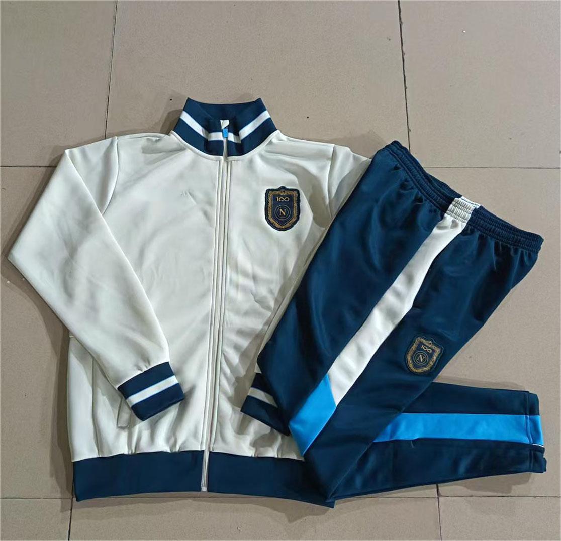 2026-27 Napoli Beige Full Zip Training Suit Adults Or Children