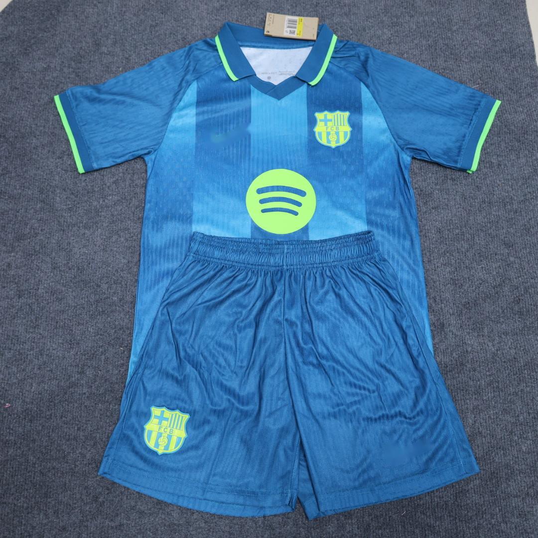 2026-27 Barcelona Commemorative version Kids Kit  Size 16-28