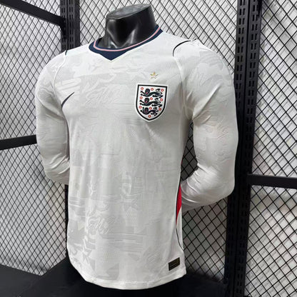 2026 England Home Long Sleeve Player S-2XL