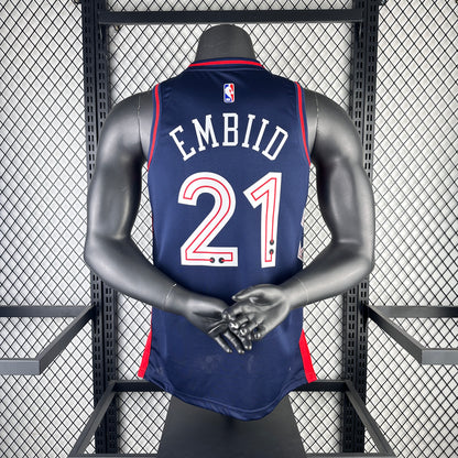 NBA 2024-25 76ers City Edition No.21 EMBIID