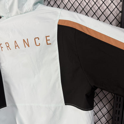 2026 France Light Green World Cup Casual Training Windbreaker  S-2XL