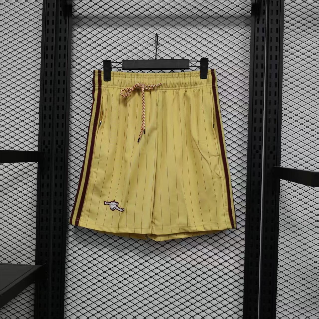 2026-27 Arsenal Terrace Icons Yellow Shorts Player S-2XL