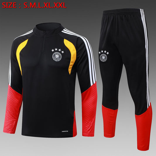 2026-27 Alemania chándal de entrenamiento negro de media cremallera S-2XL