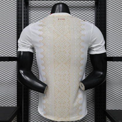 26/27 Morocco  White & Gold Amazigh Pattern Jersey S-2XL