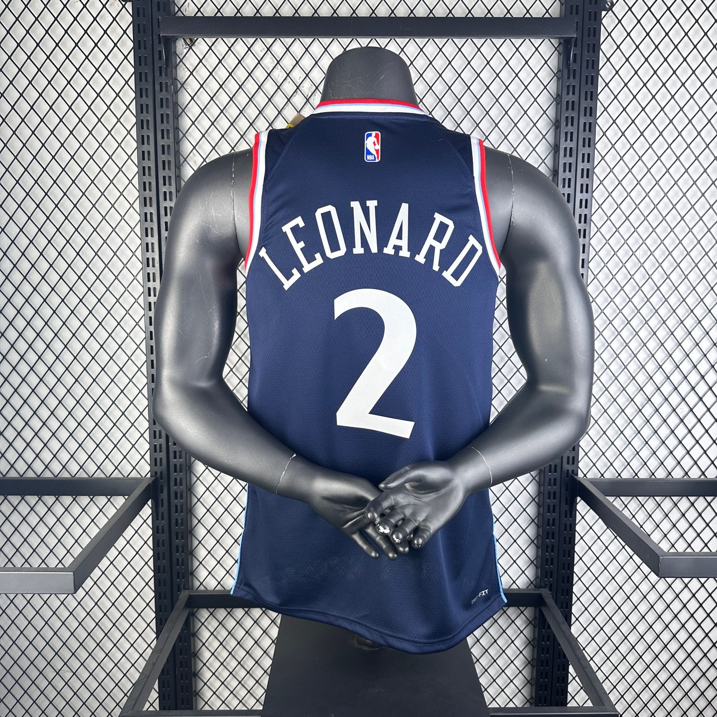 NBA 2024-25 Clippers Away Blue No. 2 Leonard
