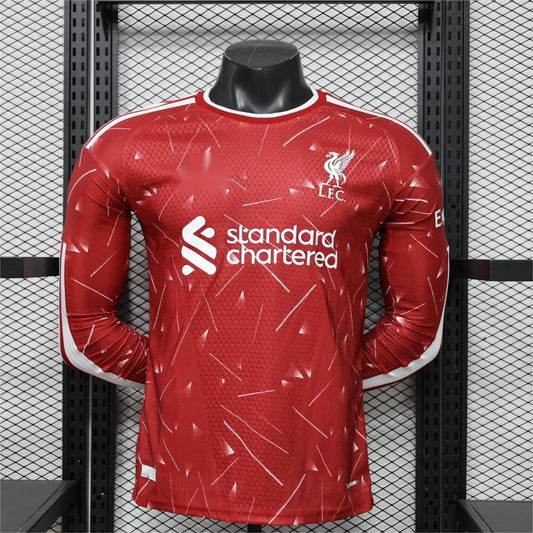 2026-27 Liverpool Home Long Sleeved Player S-3XL