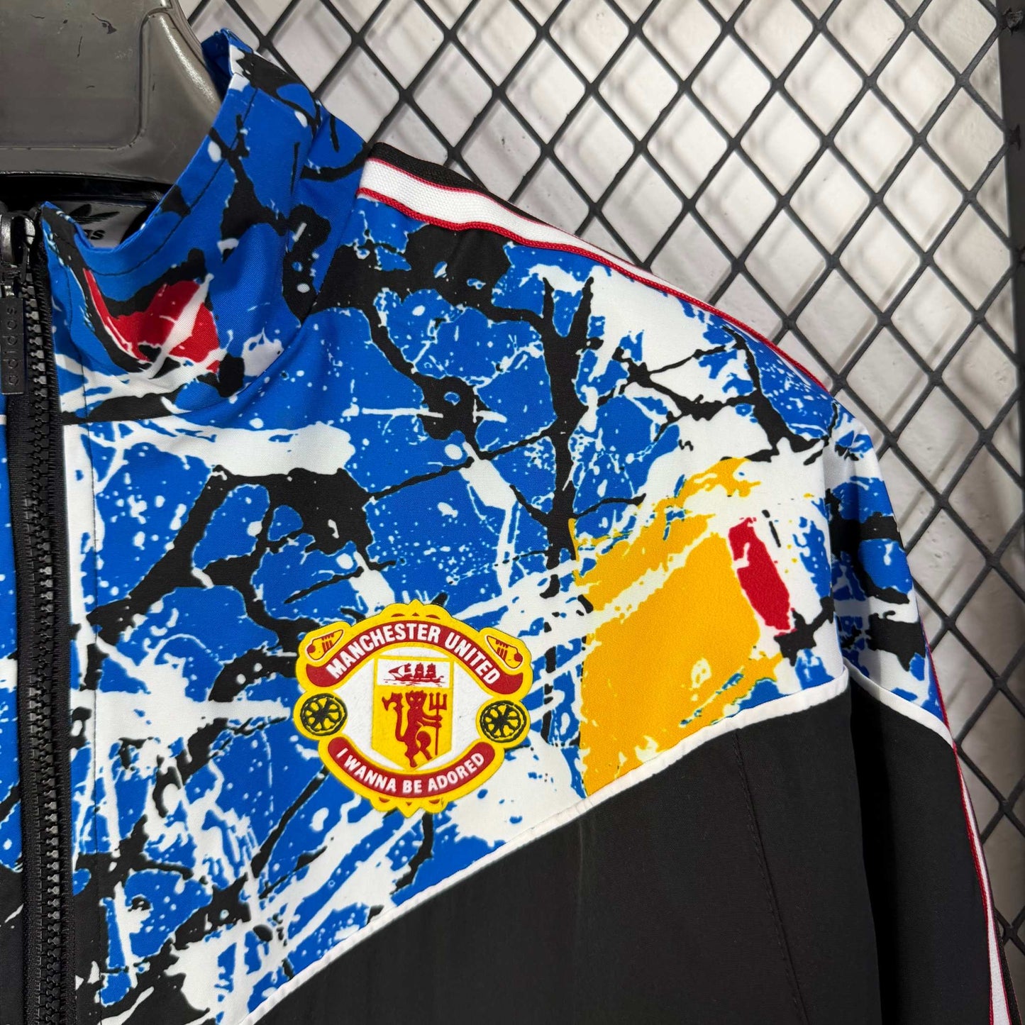 2025-26 Manchester United Stone Roses Band Collaboration Waterproof Windbreaker S-2XL