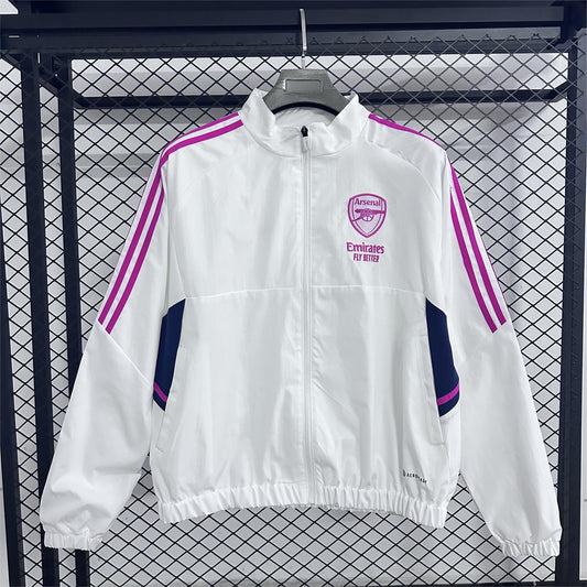 2025-26 Arsenal Retro Casual Waterproof Windbreaker S-2XL