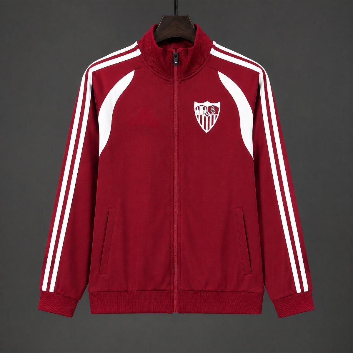2026-27 Sevilla Burgundy Full-Zip Jacket S-2XL