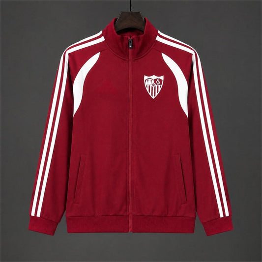 2026-27 Sevilla Burgundy Full-Zip Jacket S-2XL