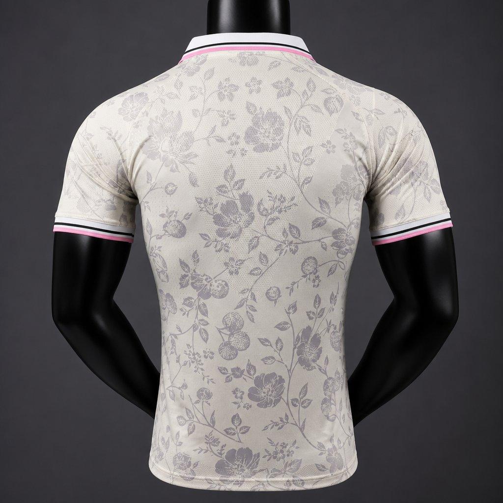 2026-27 Real Madrid Cream with Floral Pattern Special Edition Player S-3XL